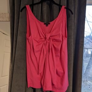 J Crew hot pink tie front tank